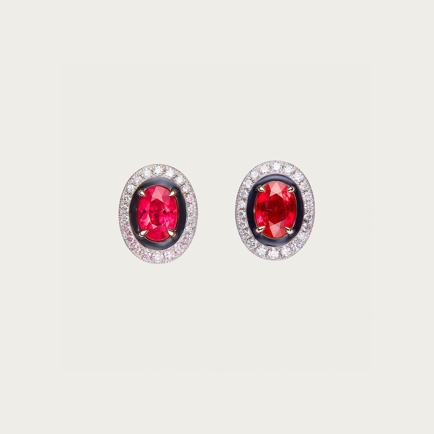 Ruby & Diamond Earrings