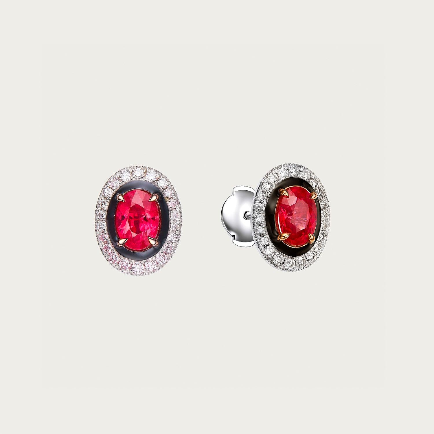 Ruby & Diamond Earrings